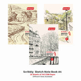 Scribbly Sketch Notebook Pad A4 (140 GSM) – 35 Sheets, (21cm X 29.7cm) (Suitable for Drawing & Sketching)